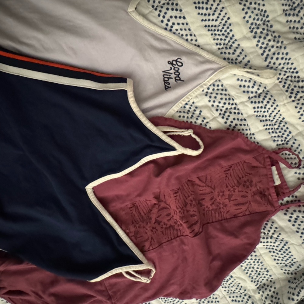 3 body suits, PINK by Victoria’s Secret-Snap Bottom